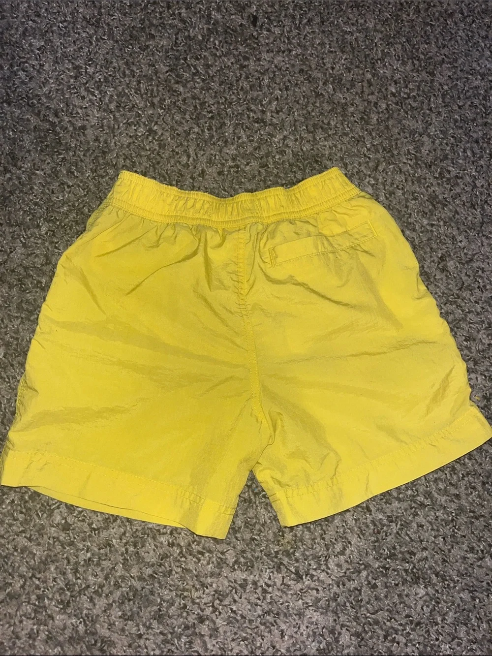 Burberry Yellow Boys' Swim Trunks with White Drawstring